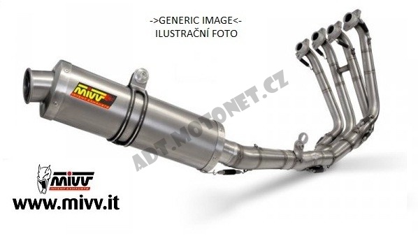 Full system 4x2x2 OVAL-TITAN (Yamaha YZF 1000 (04->)
